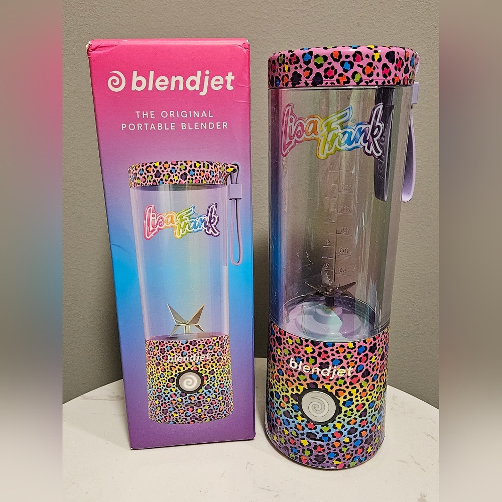 Lisa Frank Blendjet 2 Rainbow Leopard Print Portable Blender